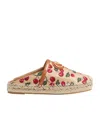Valentino Cherryfic Leather-trim Espadrille In Multi