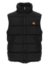 Valentino Vlogo Signature Padded Hooded Sleeveless Vest In Black