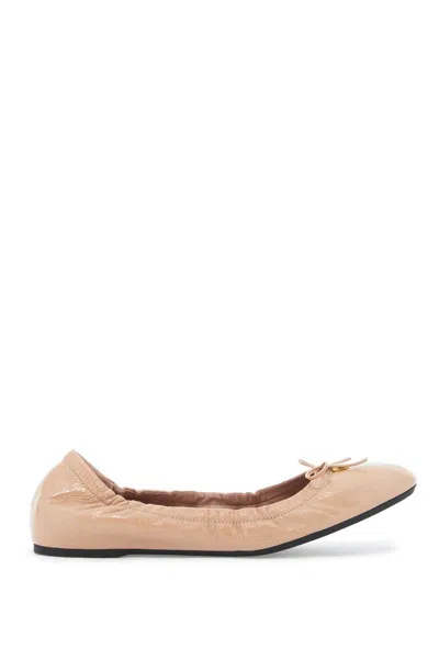 Valentino Garavani Woman Ballet Flats Beige Size 6 Leather In Neutral