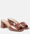 Valentino Vlogo 60 Leather Sandal In Brown