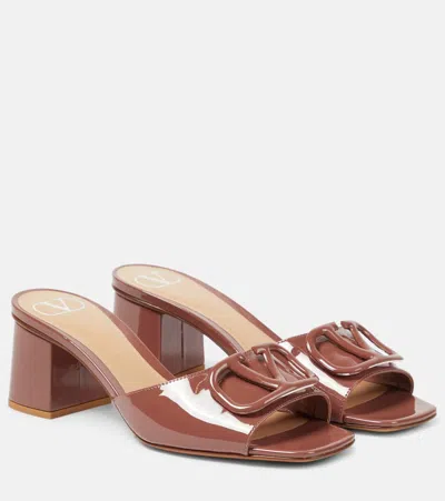 Valentino Garavani Valentino Vlogo 60 Leather Sandal In Brown