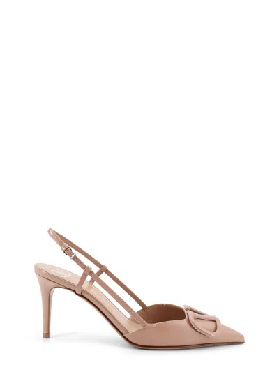 Valentino Garavani Vlogo Signature Patent Leather Pumps In Neutral