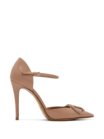 Valentino Garavani Vlogo Signature Patent Pumps In Brown