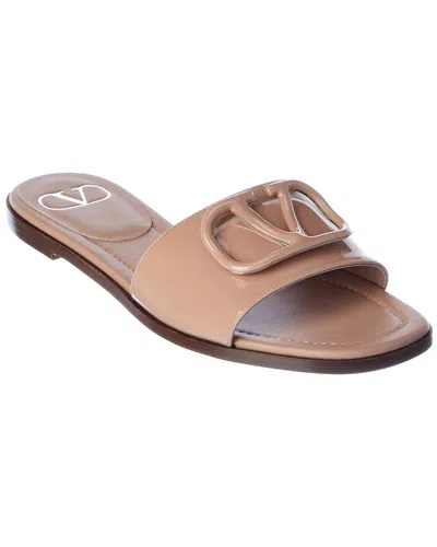 Valentino Garavani Valentino Vlogo Signature Patent Sandal In Pink