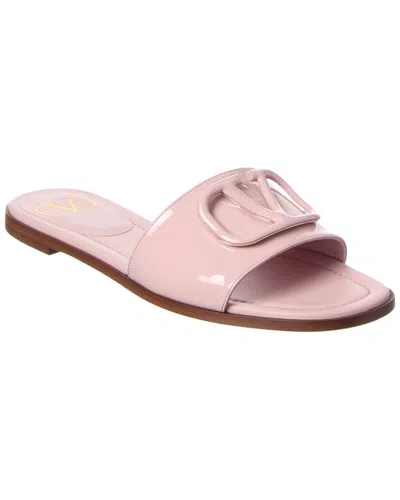 Valentino Garavani Valentino Vlogo Signature Patent Sandal In Pink