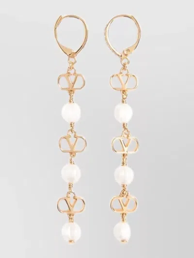 Valentino Garavani Vlogo Signature Pearl Drop Earrings