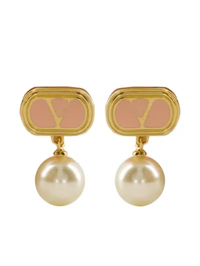 VALENTINO GARAVANI VLOGO SIGNATURE PEARL EARRINGS