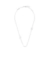 Valentino Vlogo Signature Pearl Necklace In White