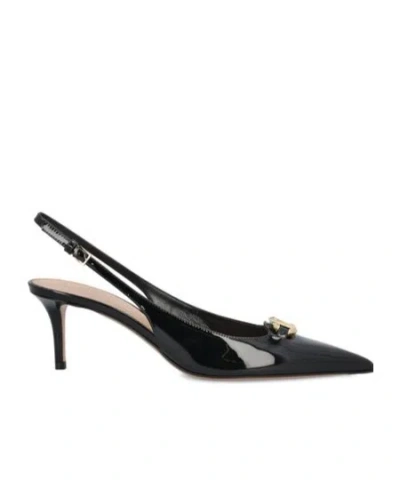 VALENTINO GARAVANI VALENTINO VLOGO SIGNATURE POINTED TOE SLINGBACK PUMPS