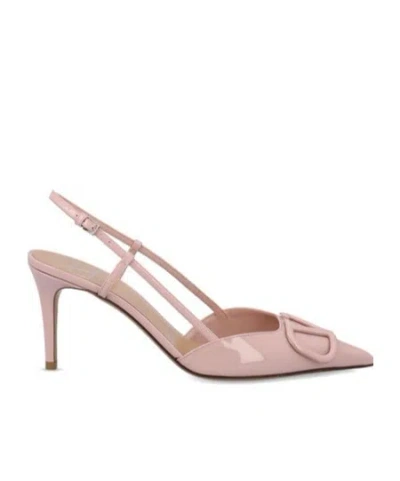 Valentino Garavani 80mm Vlogo Signature Pumps In Nude