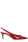 VALENTINO GARAVANI VALENTINO VLOGO SIGNATURE POINTED TOE SLINGBACK PUMPS