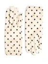 Valentino Vlogo Signature Polka Dot-print Gloves In Neutrals