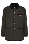 Valentino Garavani Olive Quilted Jacket With Vlogo Patch