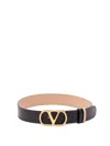 Valentino `vlogo Signature` Reversible Belt In Black