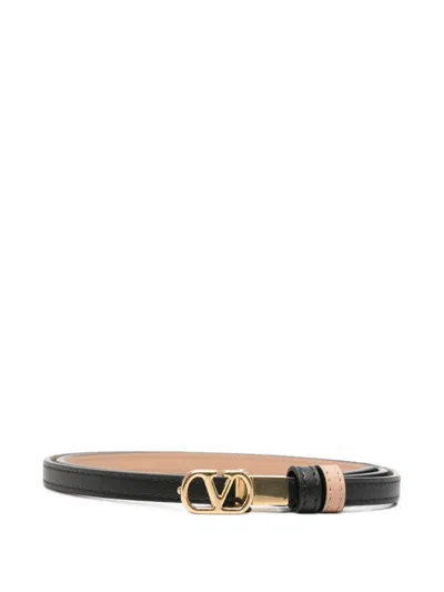 Valentino Garavani Vlogo Signature Reversible Belt In Black