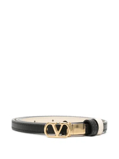 Valentino Garavani Vlogo Signature Reversible Belt In Black