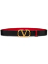 Valentino Garavani Vlogo Signature Reversible Belt In Black