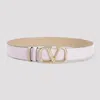 Valentino Vlogo Signature Reversible Belt In Pink