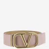 Valentino Vlogo Signature Reversible Belt In Rose Quartz/cappuccino