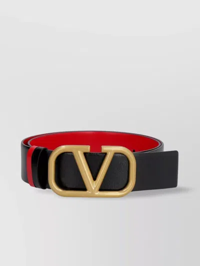 VALENTINO GARAVANI VLOGO SIGNATURE REVERSIBLE LEATHER BELT