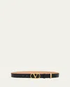 Valentino Garavani Vlogo Signature Reversible Leather Belt