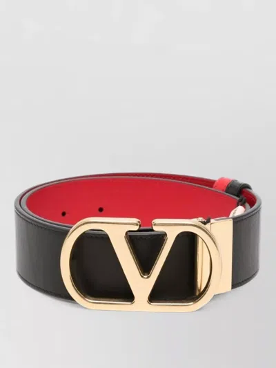 Valentino Garavani Vlogo Signature Reversible Leather Belt Adjustable