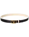 Valentino `vlogo Signature` Reversible Belt In Black