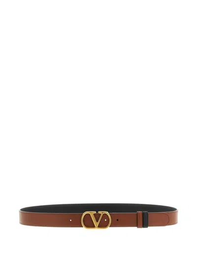 VALENTINO GARAVANI VLOGO SIGNATURE REVERSIBLE LEATHER BELT
