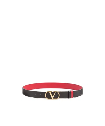 Valentino Garavani Valentino Vlogo Signature Buckled Belt In Multi