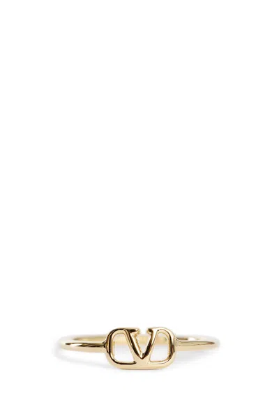 Valentino Garavani Vlogo Signature Ring In Gold