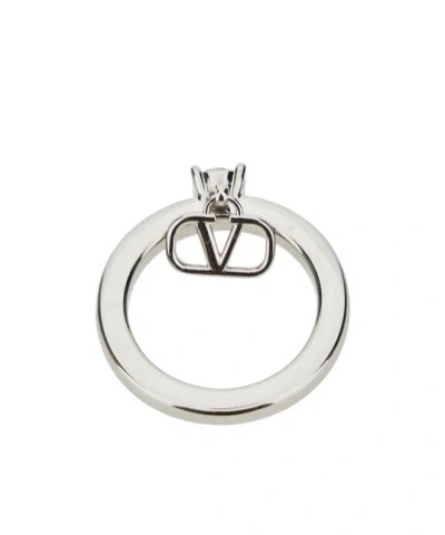Valentino Garavani Vlogo Signature Ring In White