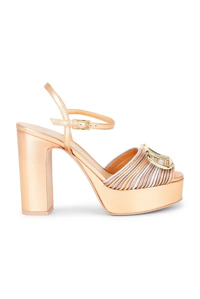 Valentino Garavani Vlogo Signature Sandal In Neutral