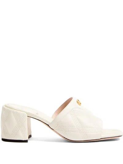 Valentino Garavani Vlogo Signature Sandals In White
