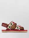 Valentino Garavani Cherryfic Double Strap Slingback Espadrille Sandal In Multi