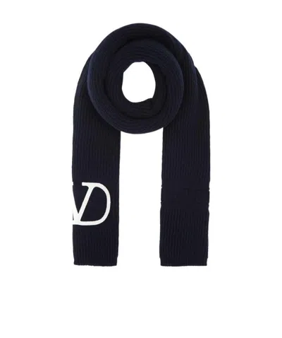 Valentino Vlogo Signature Scarf In Black