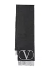Valentino Vlogo Signature Scarf In Grey