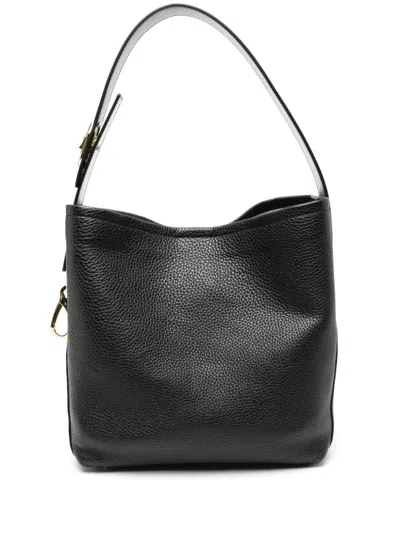 Valentino Garavani Vlogo Signature Shoulder Bag In Black