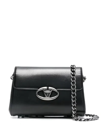 Valentino Garavani Vlogo Signature Shoulder Bag In Black
