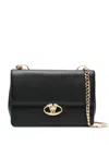 Valentino Vlogo Signature Shoulder Bag In Black