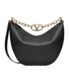 Valentino Vlogo Moon Medium Logo Wandering Bag In Black