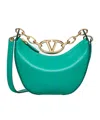 Valentino Vlogo Signature Shoulder Bag In Green