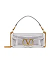 Valentino Vlogo Signature Shoulder Bag In White