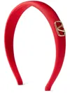 VALENTINO GARAVANI VLOGO SIGNATURE SILK HEADBAND