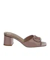 Valentino Vlogo Signature Slide Sandal In Brown