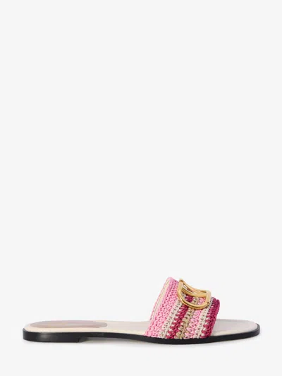 VALENTINO GARAVANI VLOGO SIGNATURE SLIDE SANDALS
