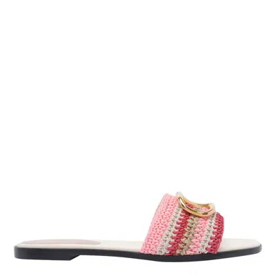 VALENTINO GARAVANI VLOGO SIGNATURE SLIDE SANDALS