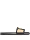 Valentino Vlogo Signature Slides In Black
