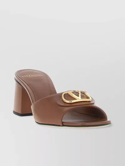 Valentino Garavani 'vlogo Signature' Slides Block Heel
