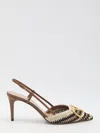 Valentino Vlogo Signature Slingback Pumps In Brown