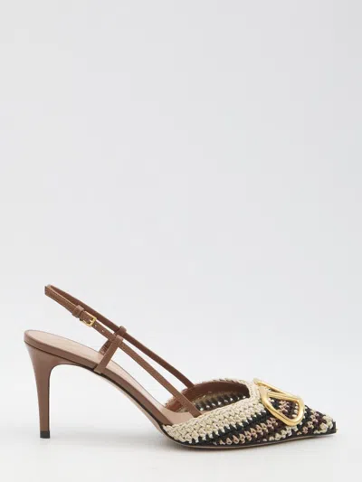 VALENTINO GARAVANI VLOGO SIGNATURE SLINGBACK PUMPS